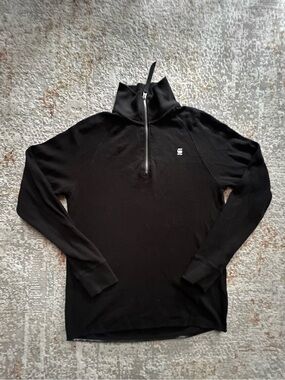 G-Star RAW Jirgi-S Half Zip Long Sleeve Black Men’s